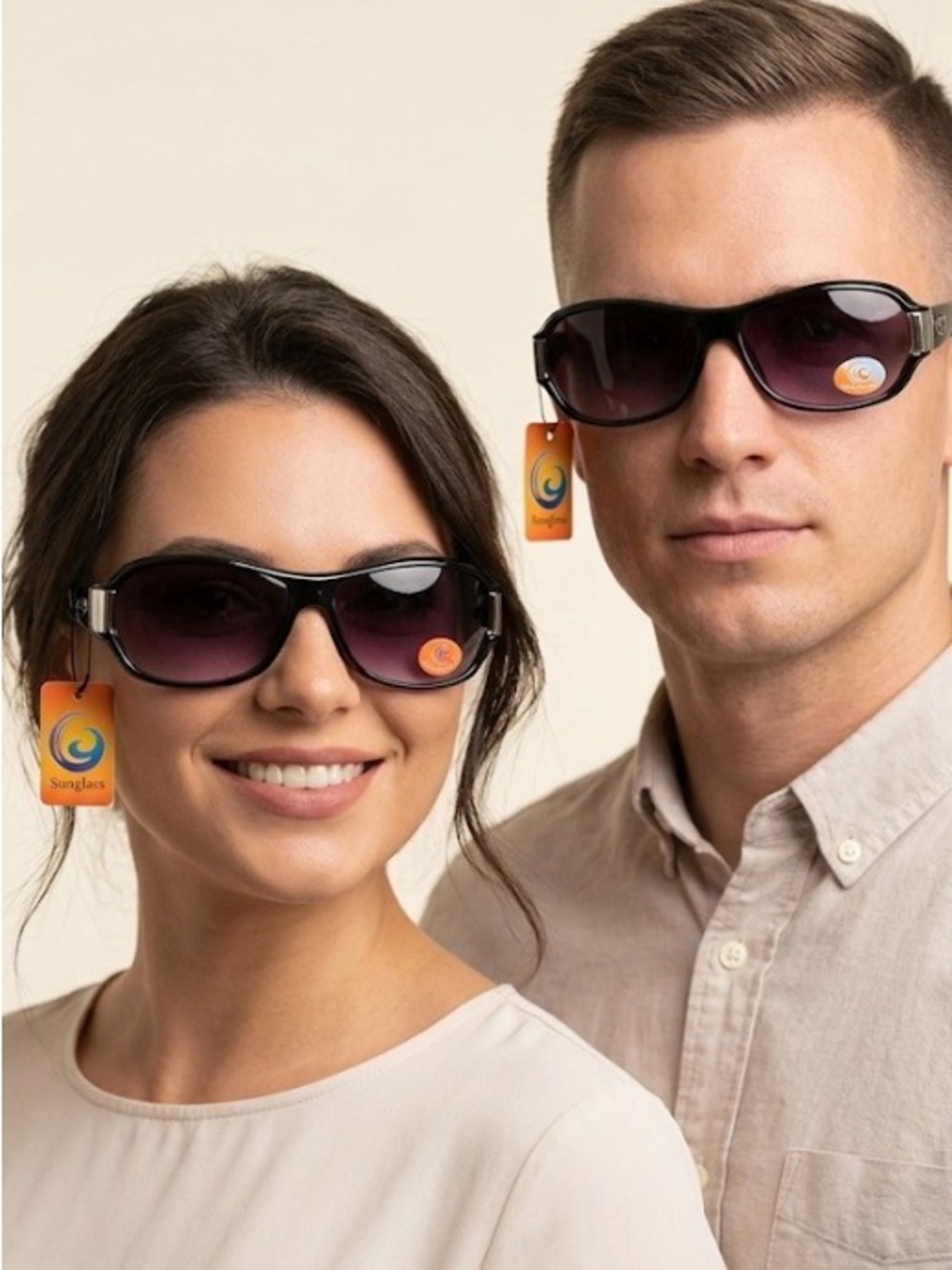 NWT black sunglasses with silver tone on the sides UV protection